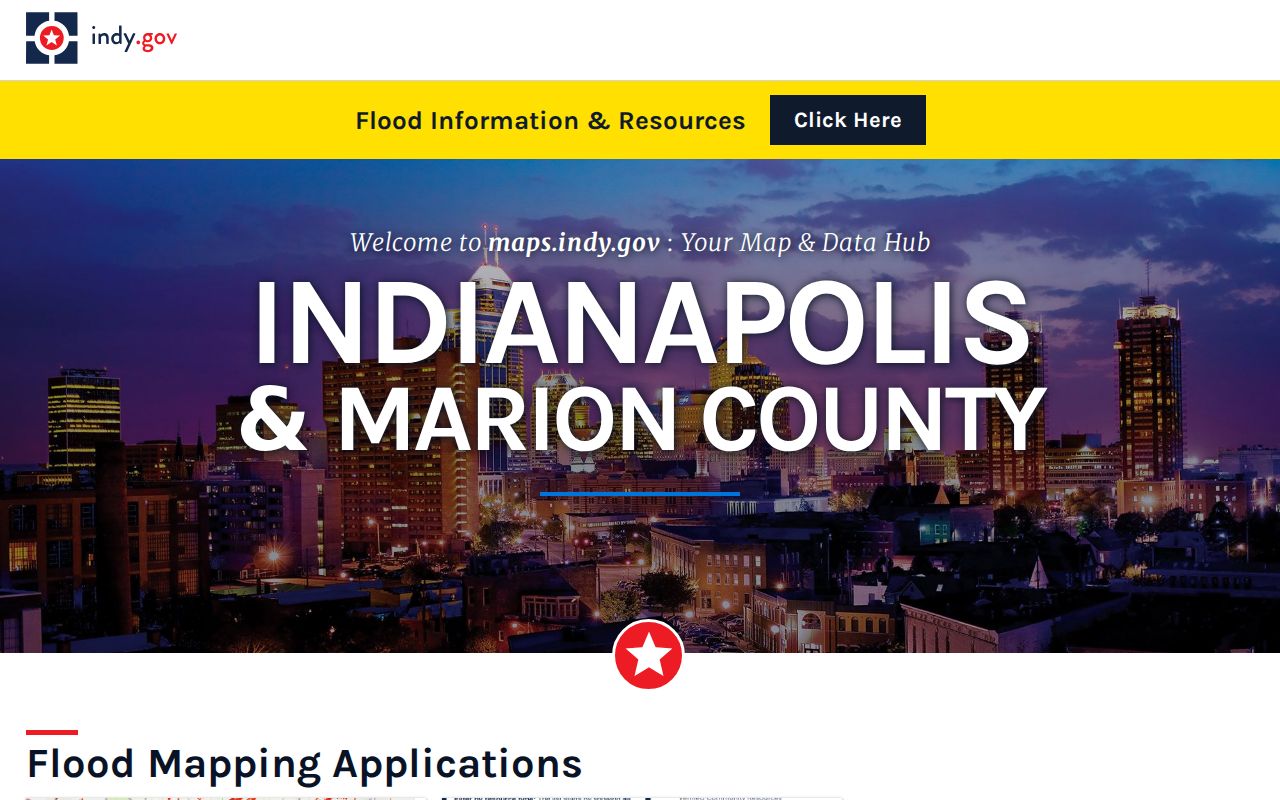Indianapolis GIS application hub for resident and parcel research