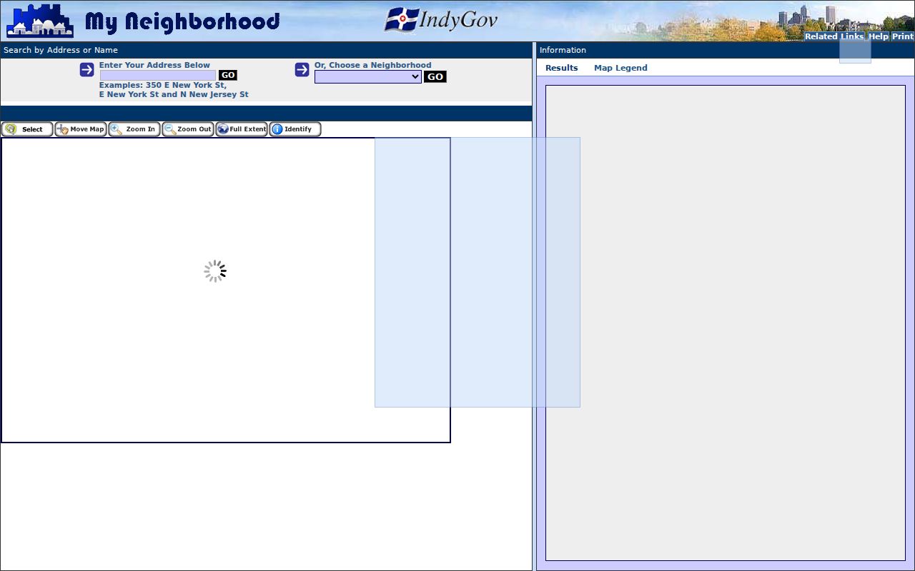 Indianapolis ZIP code directory My Neighborhood lookup